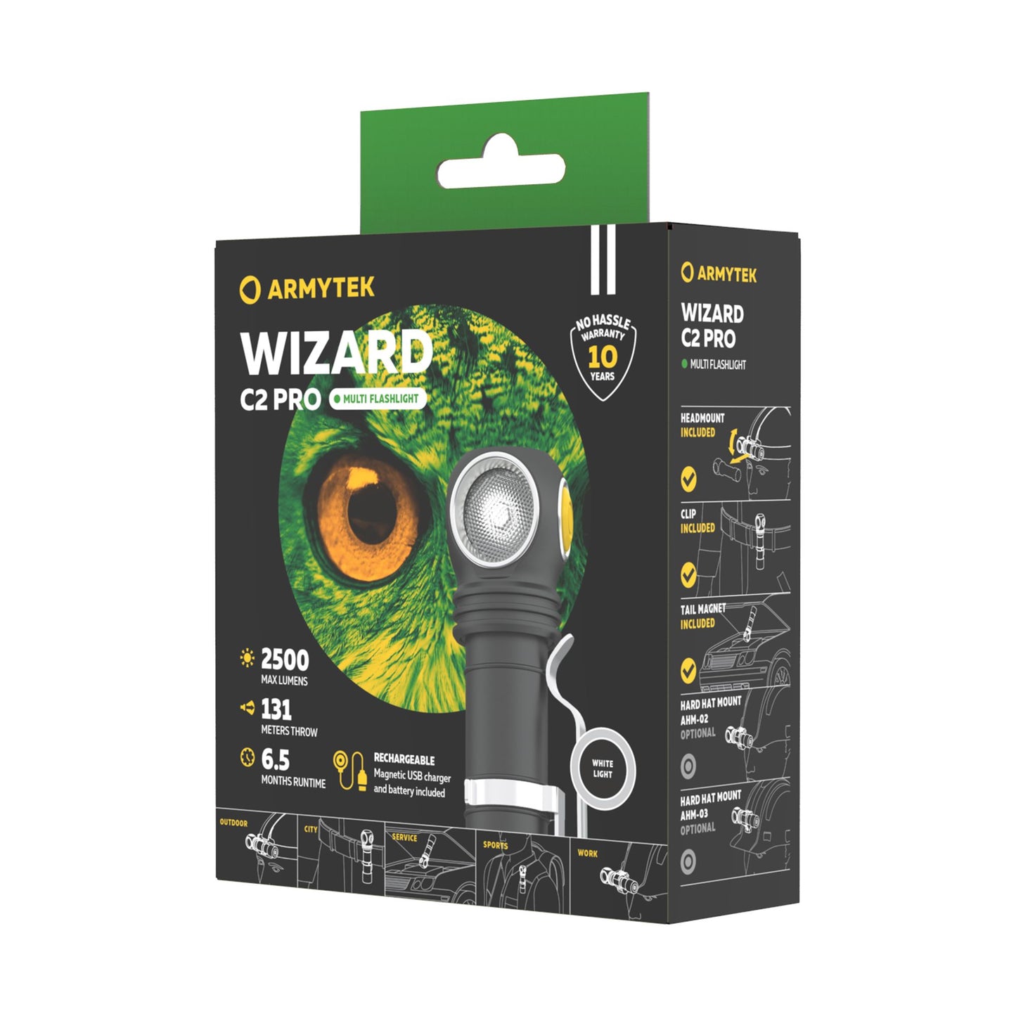 Armytek Wizard C2 Pro Magnet USB Kaltweiß / Warmweiß