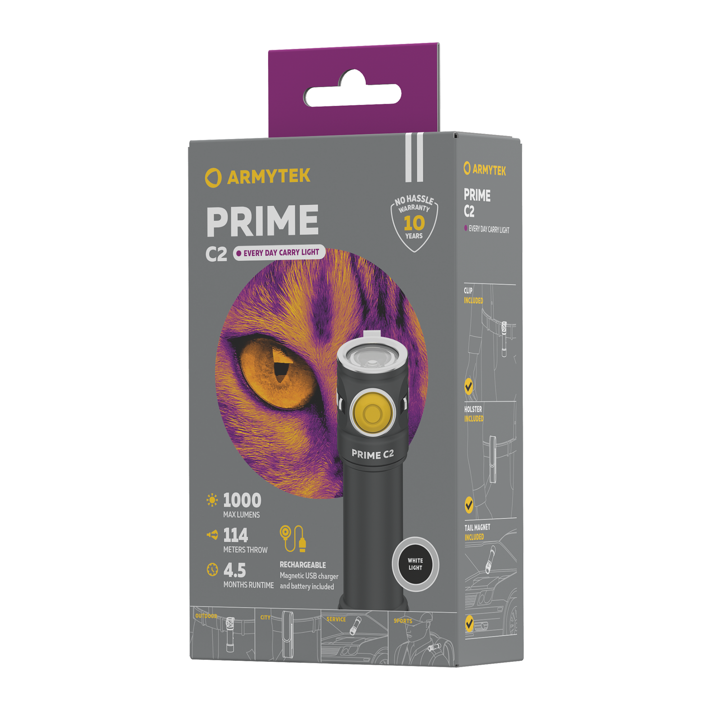 Armytek Prime C2 Pro Magnet USB Kaltweiß / Warmweiß
