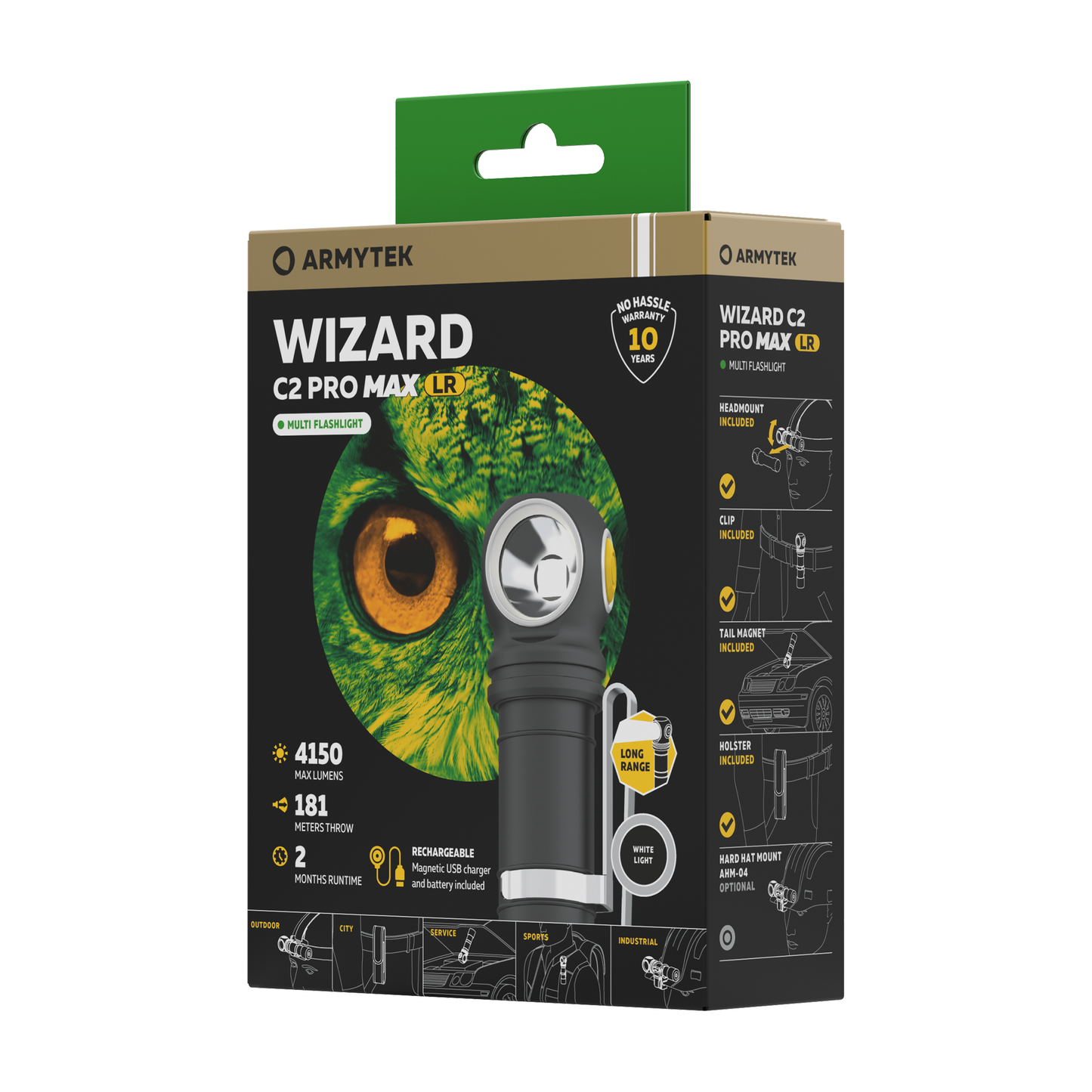 Armytek Wizard C2 Pro Max LR Kaltweiß / Warmweiß