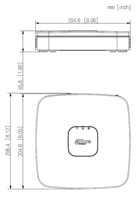 Dahua - KI  Rekorder - 4 Kanal - NVR4104-P-EI - NVR - 4 PoE