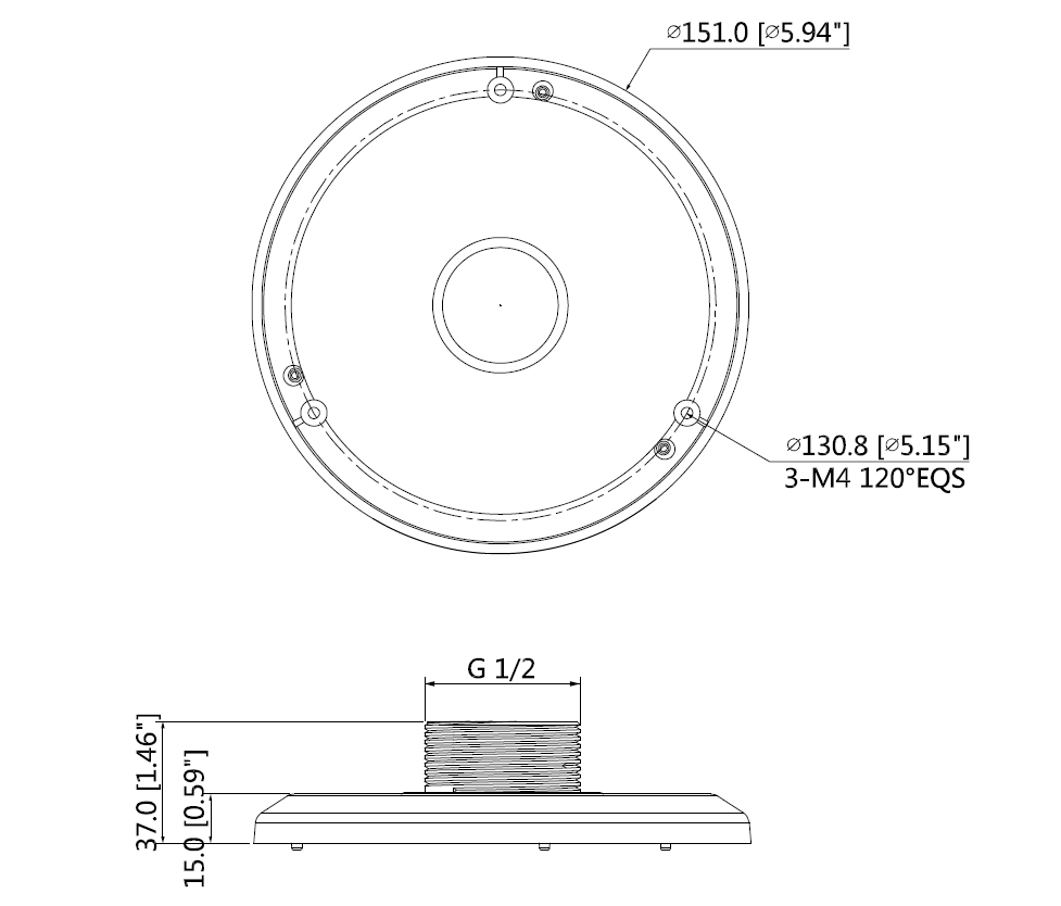 Dahua - PFA100 - Aufhängeadapter