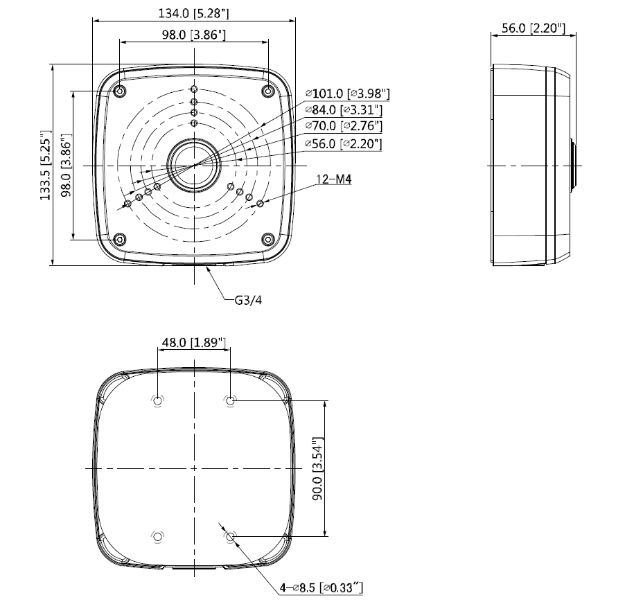 Dahua - PFA122 - Anschlussdose