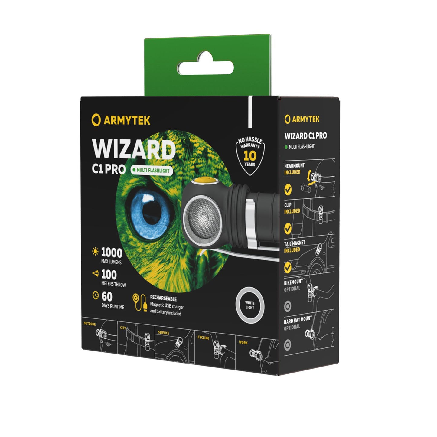 Armytek Wizard C1 Pro Magnet USB Kaltweiß / Warmweiß