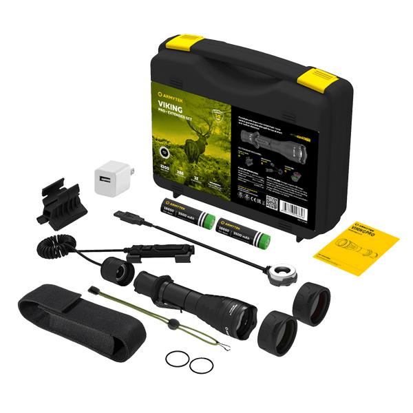 Armytek Viking Pro Magnet USB Extended Set Kaltweiß / Warmweiß