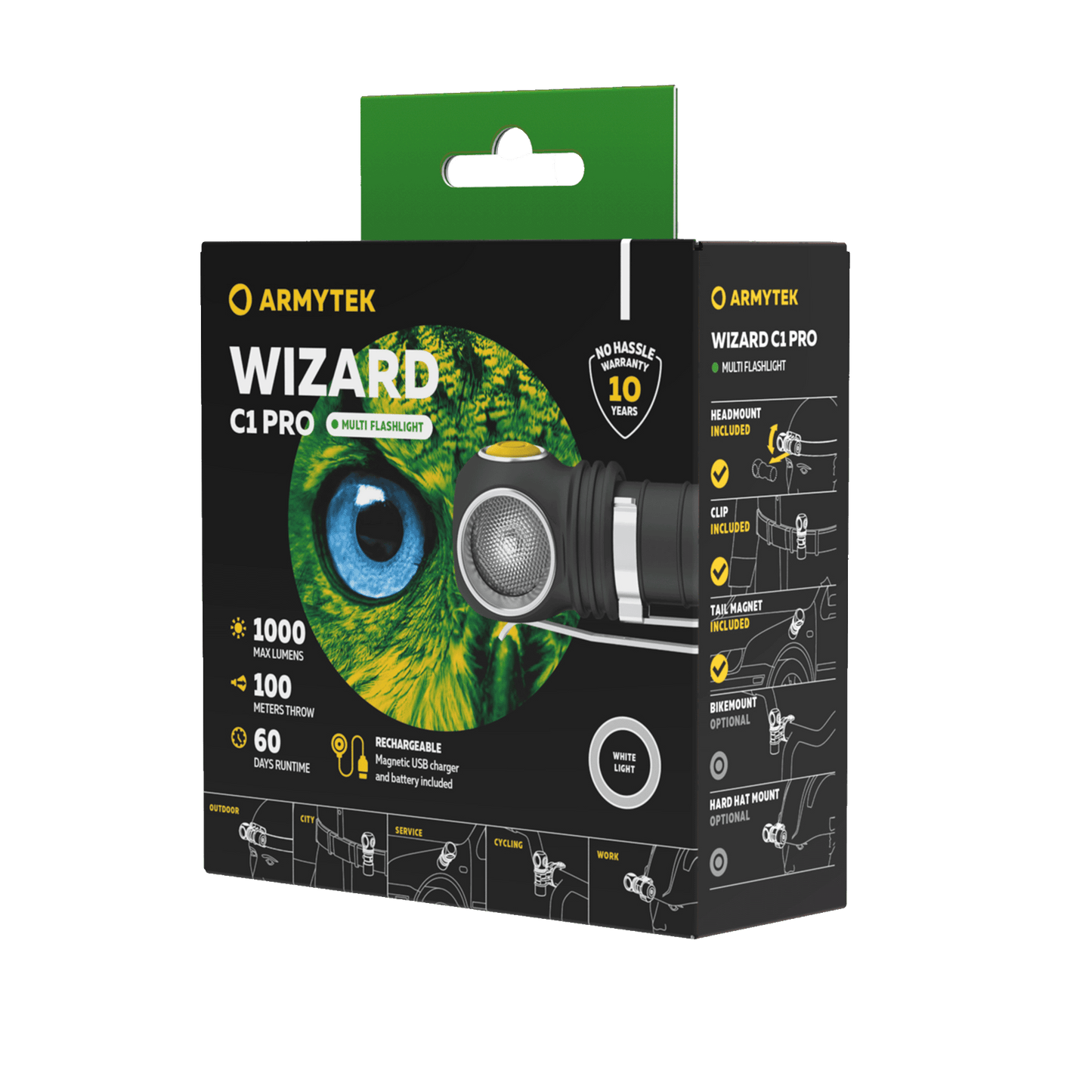 Armytek Wizard C1 Pro Magnet USB Kaltweiß / Warmweiß