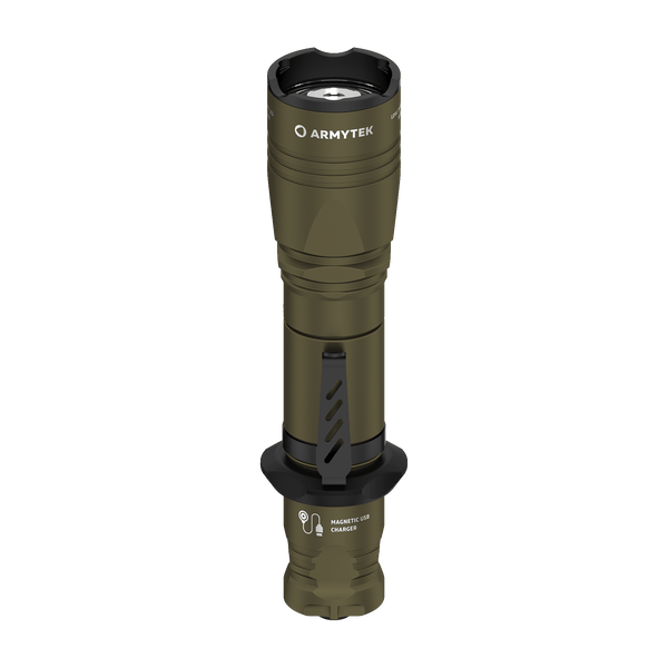 Armytek Dobermann Pro Magnet USB Olive  (Weiß / Warmweiß)