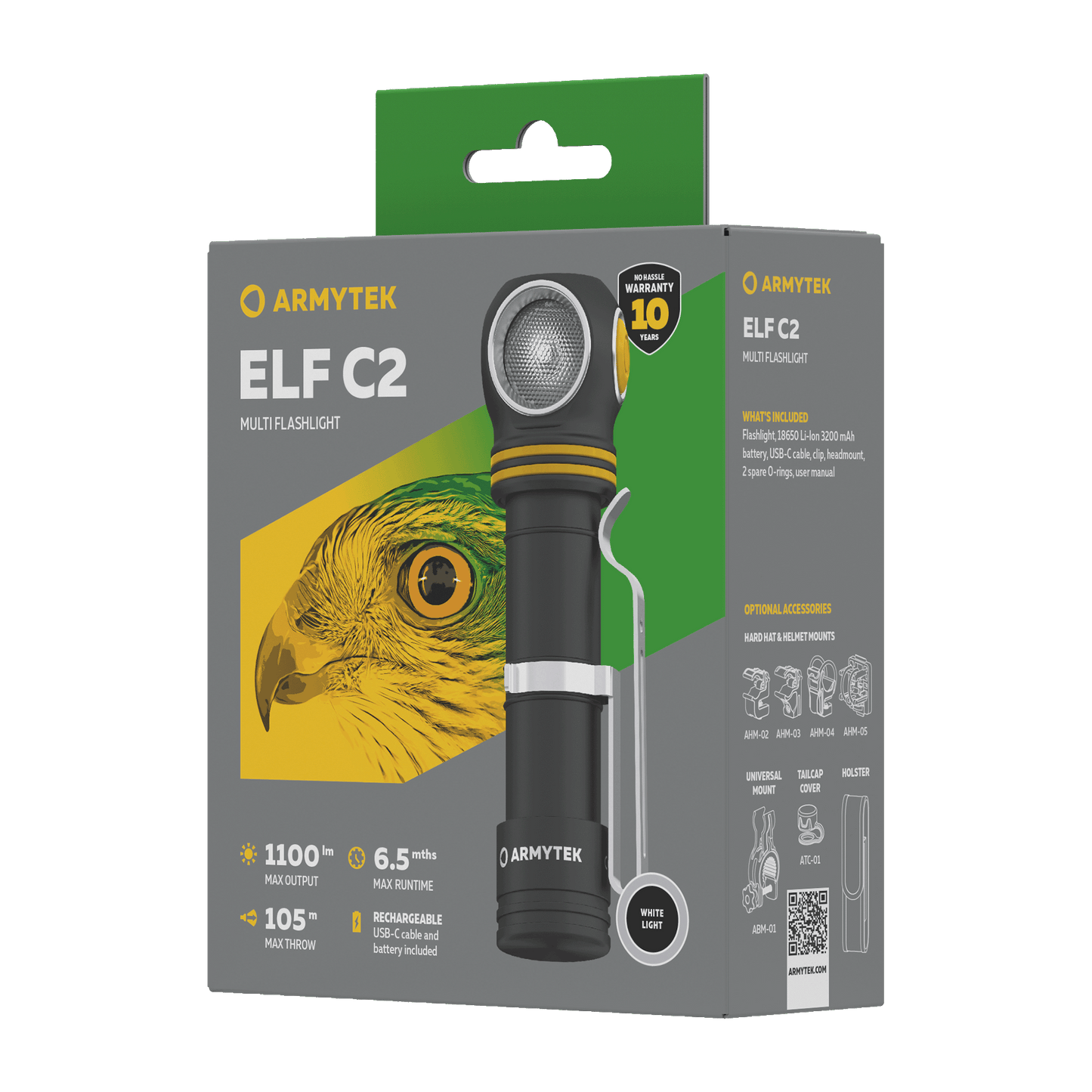 Armytek Elf C2 USB-C Kaltweiß / Warmweiß