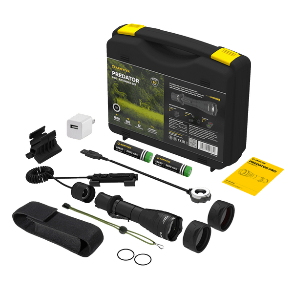 Armytek Predator Pro Magnet USB Extended Set Kaltweiß / Warmweiß