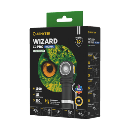 Armytek Wizard C2 Pro Nichia Magnet USB Warmweiß
