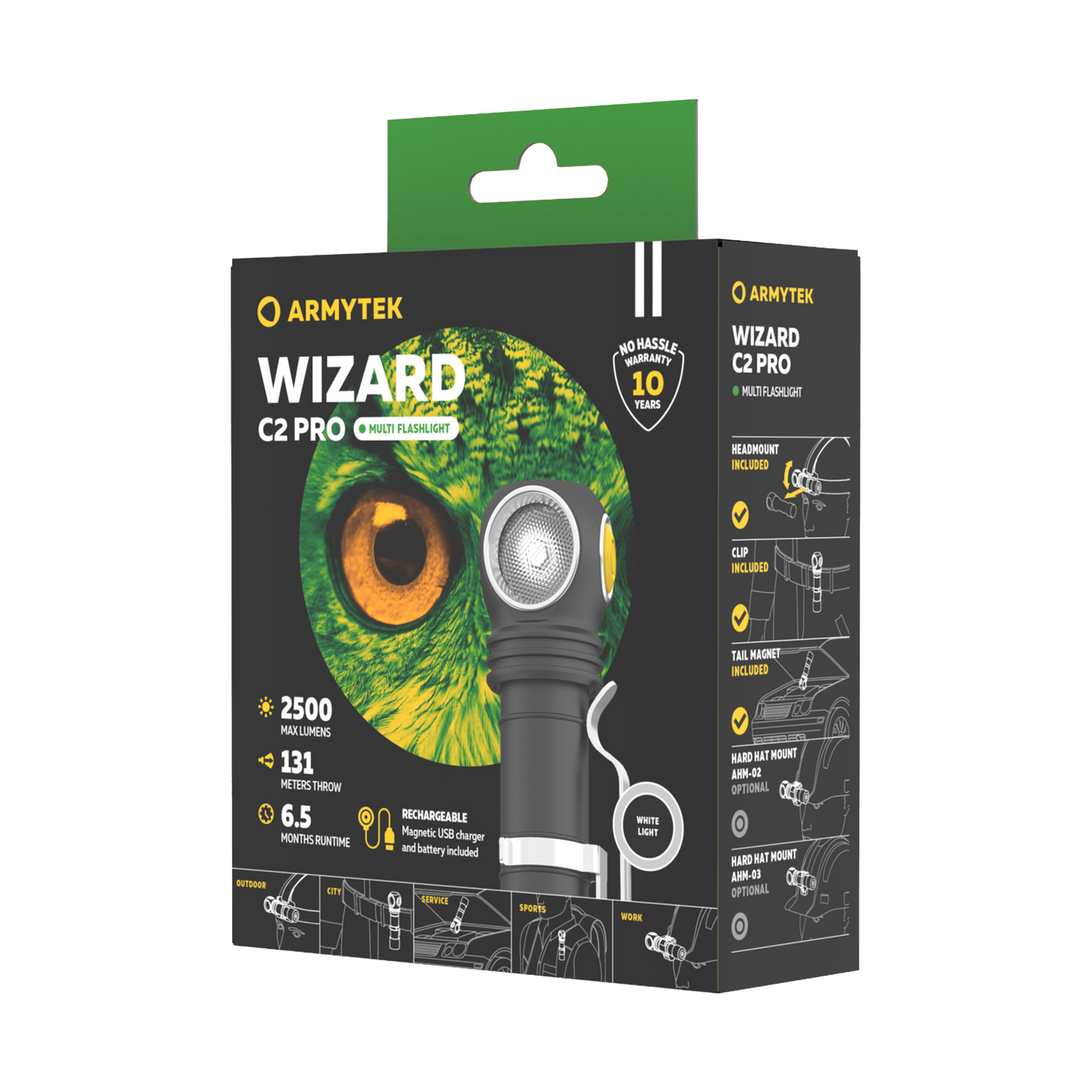 Armytek Wizard C2 Pro Magnet USB Kaltweiß / Warmweiß