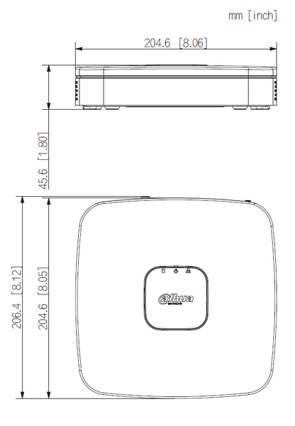 Dahua - KI  Rekorder - 4 Kanal - NVR4104-P-EI - NVR - 4 PoE