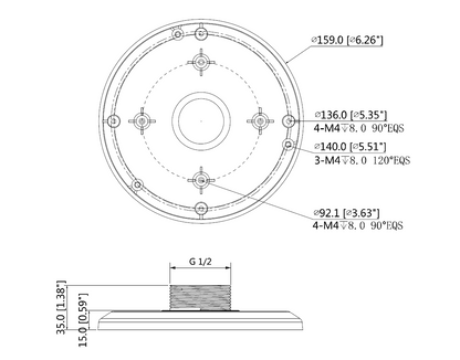 Dahua - PFA101 - Aufhängeadapter